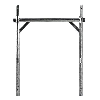 Demi-cadre 1.00m aluminium R200 R40