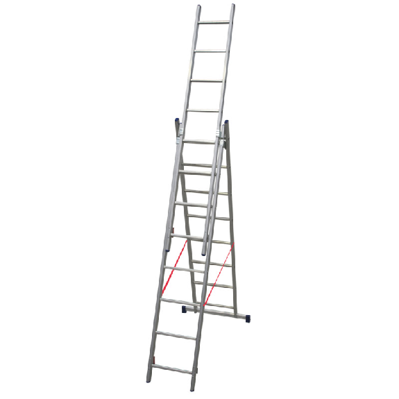 Échelle universelle 3 plans adaptable aux escaliers 3 x 8 marches Échelle universelle 3 plans adaptable aux escaliers 3 x 8 marches-Lire la description