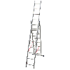 Échelle universelle 3 plans adaptable aux escaliers 3 x 8 marches