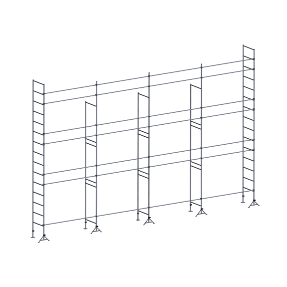 Échafaudage ES49 maçon 104 m² Lisses structure Échafaudage ES49 maçon 104 m² Lisses structure-Lire la description