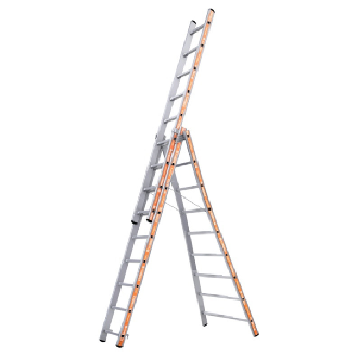 Échelle transformable PRONOR 3 plans 3 x 9 marches-Lire la description