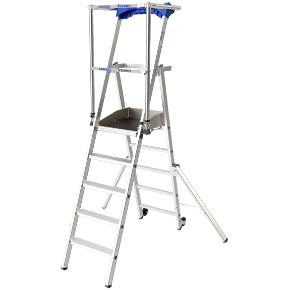 Plateforme de travail en aluminium 5 marches-Lire la description