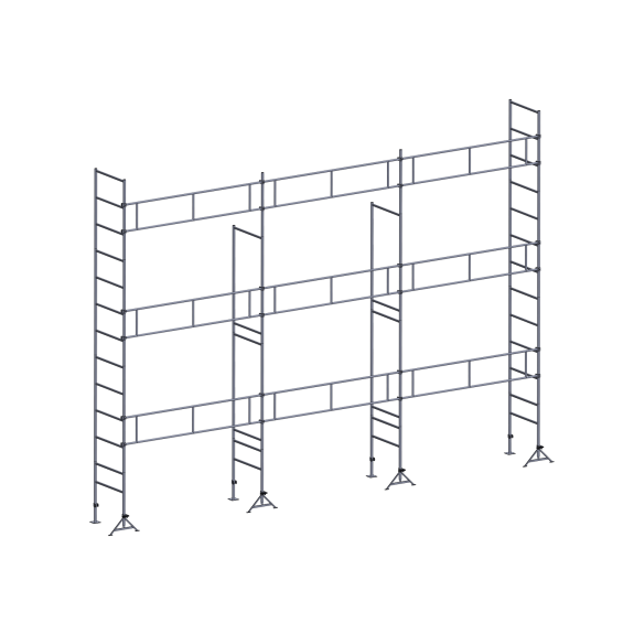 Échafaudage ES49 maçon 70 m² Garde-corps structure Échafaudage ES49 maçon 70 m² Garde-corps structure-Lire la description