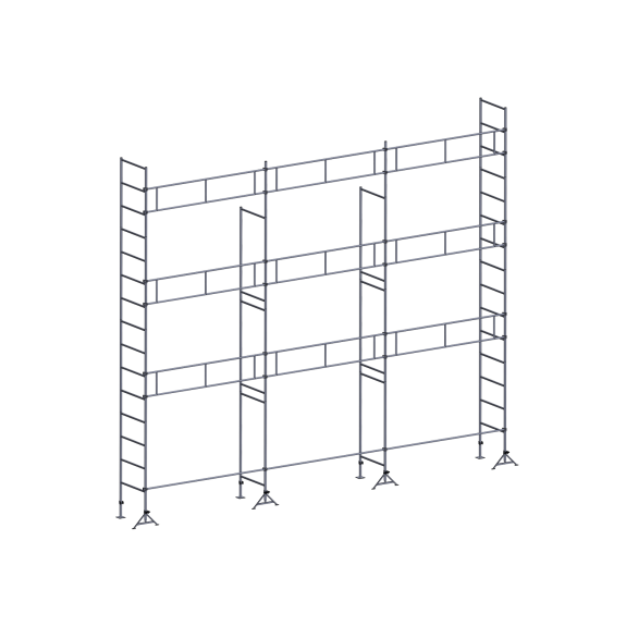 Échafaudage ES49 maçon 80 m² Garde-corps structure Échafaudage ES49 maçon 80 m² Garde-corps structure-Lire la description