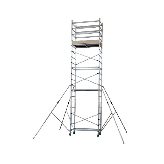 Échafaudage roulant aluminium Supremalu 6m90 Échafaudage roulant aluminium Supremalu 6m90-Lire la description