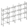 Échafaudage façadier 104 m² gardes corps AG104
