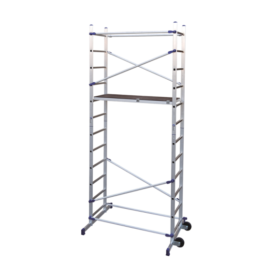 Échafaudage domestique en aluminium 4,36 m-Lire la description
