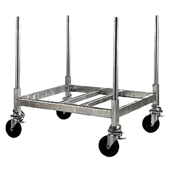 Polyrack ensemble 4 pieds + roues diam 200mm-Lire la description