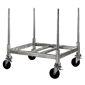 Polyrack ensemble 4 pieds + roues diam 200mm-Lire la description