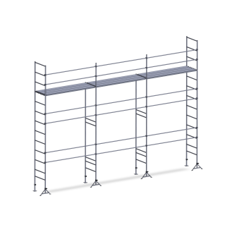 Échafaudage ES49 maçon 70 m² Lisses 1 niveau plancher-Lire la description