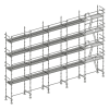 Echafaudage façadier 160 m² lisses planchers ALP160