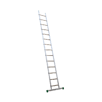 Échelle simple en aluminium avec marches larges 4,40m-Lire la description