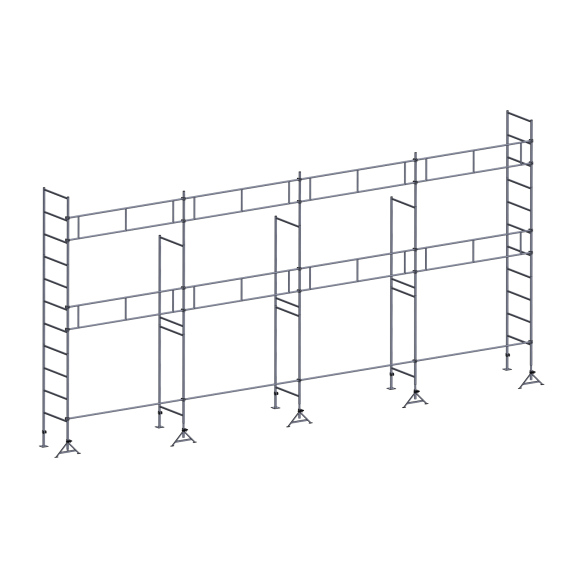 Échafaudage ES49 maçon 78 m² Garde-corps structure Échafaudage ES49 maçon 78 m² Garde-corps structure-Lire la description