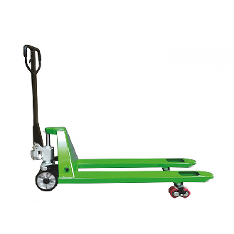 Transpalette manuel premium 2500kg Vert-Lire la description