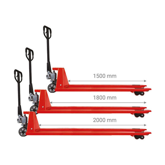 Transpalette manuel long 1500mm Transpalette manuel long 1500mm-Lire la description