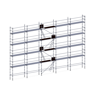 Echafaudage façadier 160 m² lisses planchers-Lire la description