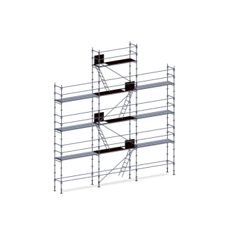 Echafaudage façadier 88 m² lisses planchers-Lire la description