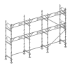 Échafaudage façadier 60 m² garde-corps
