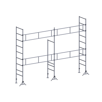 Échafaudage ES49 maçon 35 m² structure Garde-corps-Lire la description