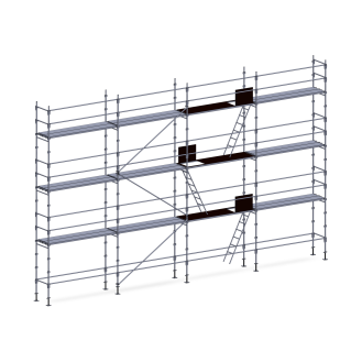 Echafaudage façadier 104 m² lisses planchers-Lire la description