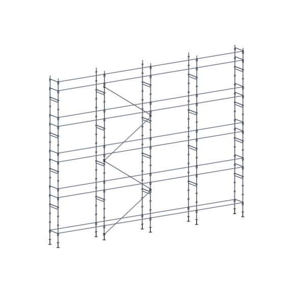 Échafaudage façadier 130 m² lisses Échafaudage façadier 130 m² lisses-Lire la description