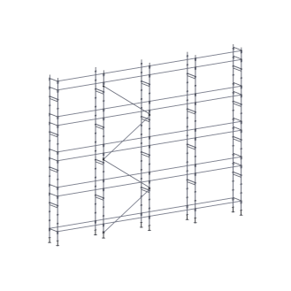 Échafaudage façadier 130 m² lisses-Lire la description