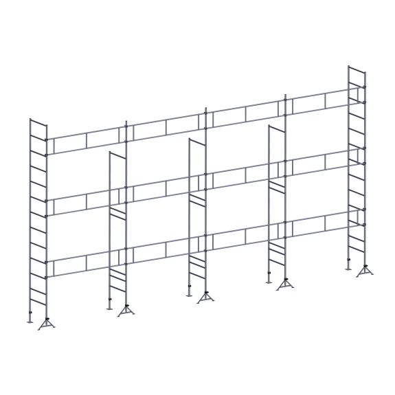 Échafaudage ES49 maçon 91 m² Garde-corps Structure Échafaudage ES49 maçon 91 m² Garde-corps Structure-Lire la description
