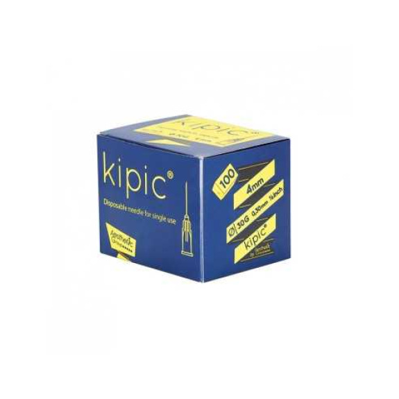 AGO PER MESOTERAPIA 30G X 4MM - KIPIC (SCATOLA DA 100 UNITÀ)-Leggi tutto
