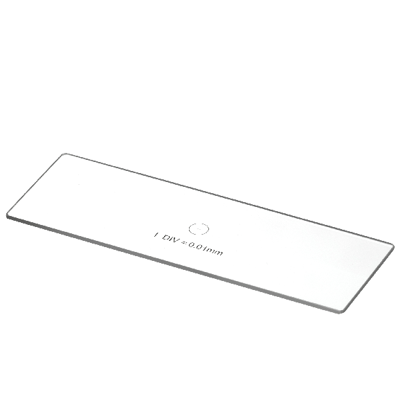 BRESSER Lame porte-objets avec un échelle micrométrique gradué de 1/100-Lire la description