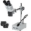 Lupa Binocular de luz reflejada LED BRESSER Biorit ICD-CS 5x-20x (30.5)