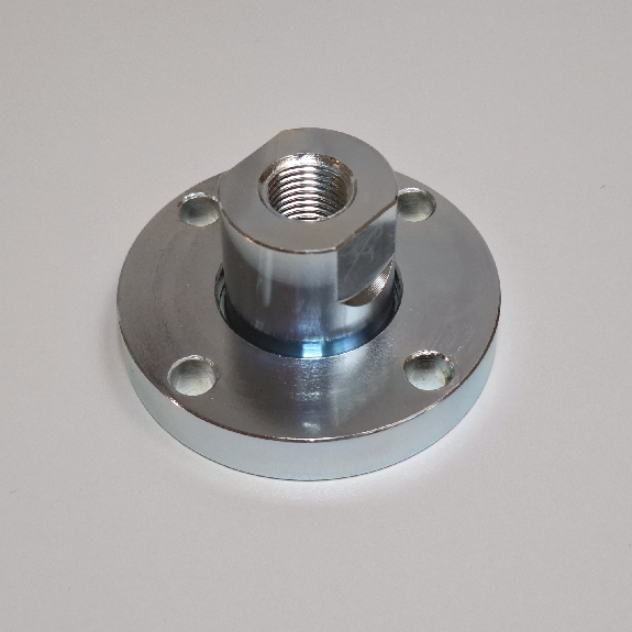 Accouplement pour tige de vérin M12x1,25, flottant, en acier zingué Accouplement pour tige de vérin M12x1,25, flottant, en acier zingué-Lire la description