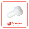 Vite in plastica a testa esagonale M3X6mm - Colore Naturale - Prezzo per multipli di 100 pz.