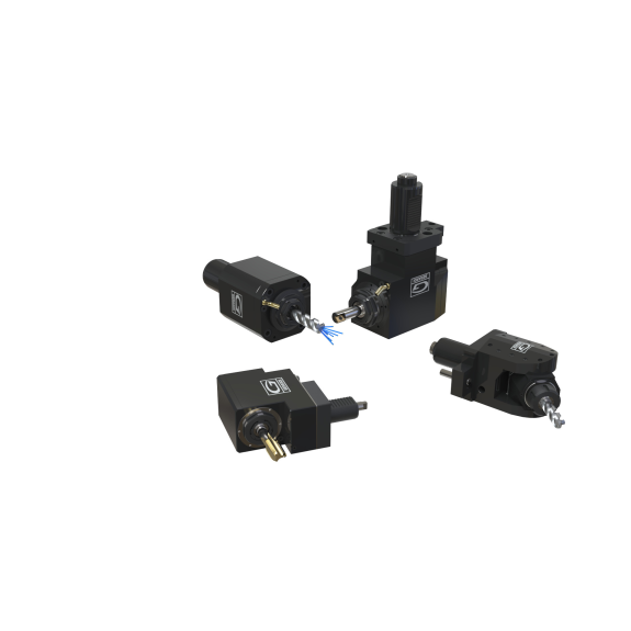 Motorizzato Assiale Din 5480 -  - attacco VDI-40 - uscita ER-32 - RPM=6000 RATIO 1:1 Rotazione Concorde - H=95 ref .<br />Interno - per VDI-40 (DIN 5480)-Leggi tutto