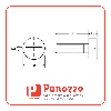 Vite in plastica a testa cilindrica DIN84 M4X16mm - Colore Naturale - Prezzo per multipli di 100 pz.