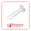 Vite in plastica a testa cilindrica DIN84 M4X16mm - Colore Naturale - Prezzo per multipli di 100 pz.