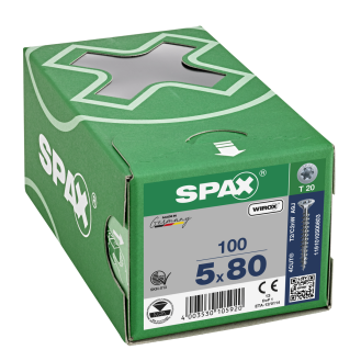 SPAX Senkmultikopf T-Star Plus T20 Vollgewinde WIROX 5x80mm (100)-Beschreibung lesen