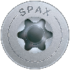 SPAX Tellerkopf Ohne Linse T-Star Plus T20 Gewindelänge 46mm WIROX 5x77mm (150)