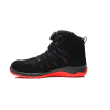 ELTEN Sicherheitsstiefel MADDOX BOA black-red Mid ESD S3, Gr. 46