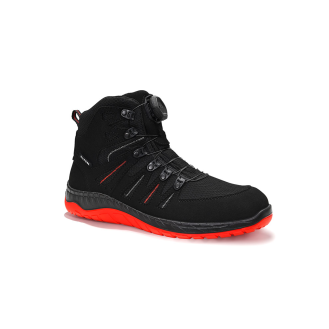 ELTEN Sicherheitsstiefel MADDOX BOA black-red Mid ESD S3, Gr. 46-Beschreibung lesen