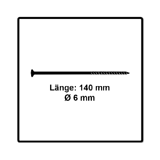 Fischer Power-Fast II FPF II Spanplattenschraube 6,0x140 mm 100 Stück ( 670462 ) Senkkopf mit Torx Teilgewinde galvanisch verzinkt, blau passiviert-Beschreibung lesen