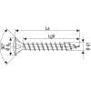 SPAX Linsenmultikopf T-Star Plus T20 Vollgewinde A2 4,5x50mm (200)