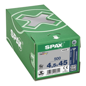 SPAX Senkmultikopf T-Star Plus T20 Vollgewinde WIROX 4,5x45mm (500)-Beschreibung lesen