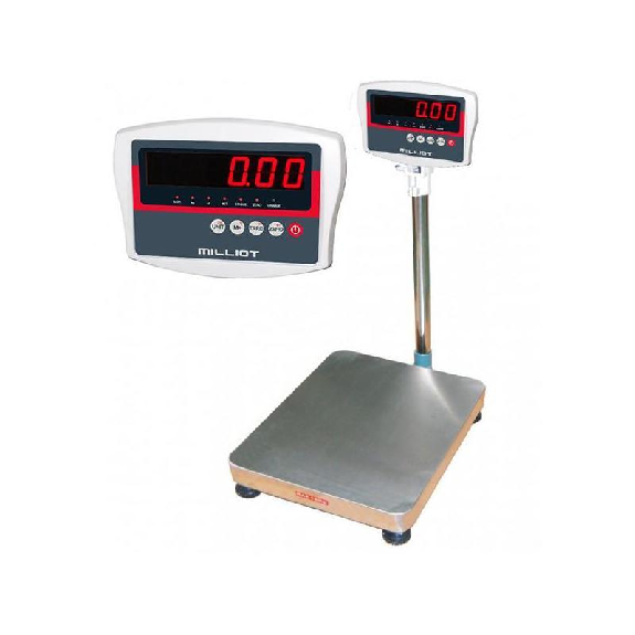 Balance pèse colis 400 x 500 mm, portée 30 kg, précision 10 g  - MILLIOT-Lire la description
