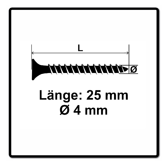 Fischer Power-Fast II FPF II Spanplattenschraube 4,0x25 mm 200 Stück ( 670152 ) Senkkopf mit Torx Vollgewinde galvanisch verzinkt, blau passiviert-Beschreibung lesen