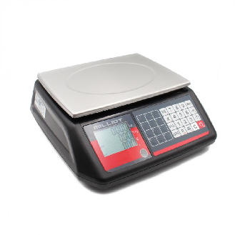 Balance poids prix Milliot bi-échelon, portée 6/15 kg, précision 2/5 g-Lire la description