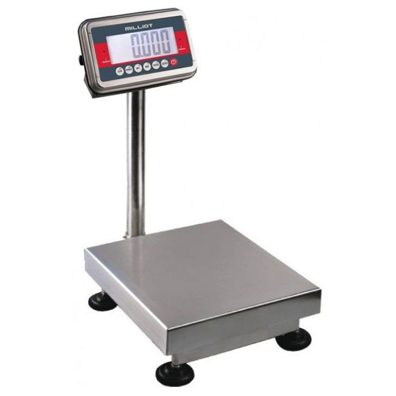 Balance tout inox avec colonne portée 150 kg, précision 20g - MILLIOT-Beschreibung lesen