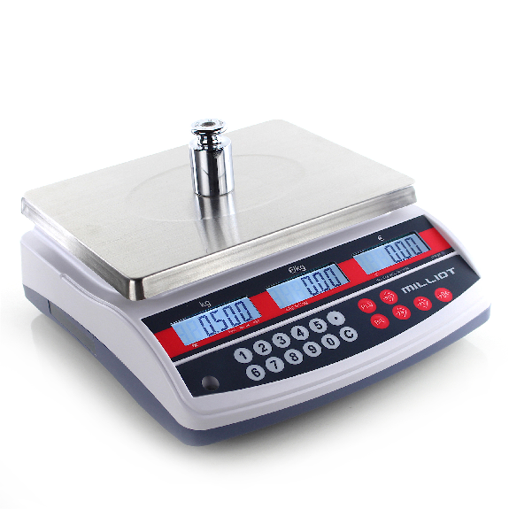 Balance poids prix sans ticket, portée 6/15 kg et précision 2/5g - MILLIOT-Lire la description