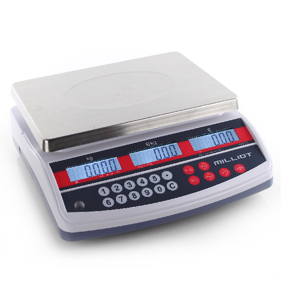 Balance poids prix sans ticket, portée 6/15 kg et précision 2/5g - MILLIOT-Lire la description