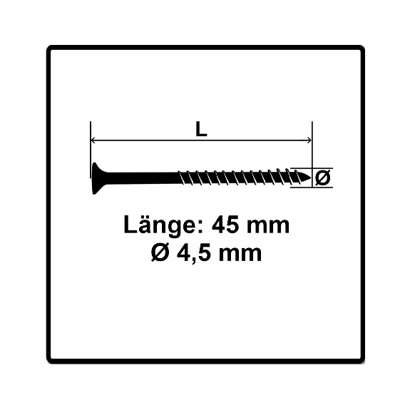 Fischer Power-Fast II FPF II Spanplattenschraube 4,5x45 mm 200 Stück ( 670270 ) Senkkopf mit Torx Teilgewinde galvanisch verzinkt, blau passiviert-Beschreibung lesen