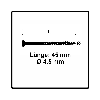 Fischer Power-Fast II FPF II Spanplattenschraube 4,5x45 mm 200 Stück ( 670270 ) Senkkopf mit Torx Teilgewinde galvanisch verzinkt, blau passiviert